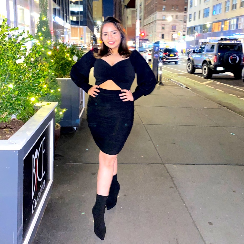 Sexy black dress